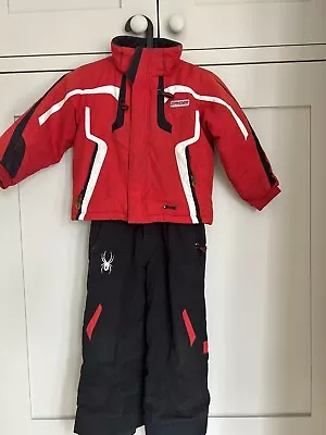 Buy Spyder Ski Jacket And Pants Set. Kids Age From 4 Years. Red And Black • 1.60£