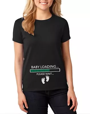 Buy NEW Baby Loading T Shirt Pregnancy Announcement Gift Baby Shower Baby On Board • 11.41£
