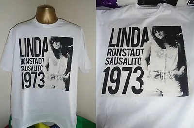 Buy Linda Ronstadt- Suasalito 1973- Super  Album Art T Shirt- White - Large -m.to. • 15.99£