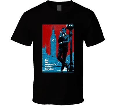 Buy On Her Majesty's Secret Service James Bond British Spy Movie Fan T Shirt • 26.52£
