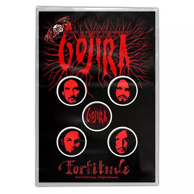 Buy Gojira Fortitude Button Badge Set Official Metal Rock Band Merch • 8.12£