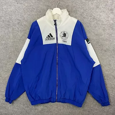 Buy Vintage Adidas Equipment Jacket Mens XL Tracksuit Jacket Boston Marathon 90s • 59.99£