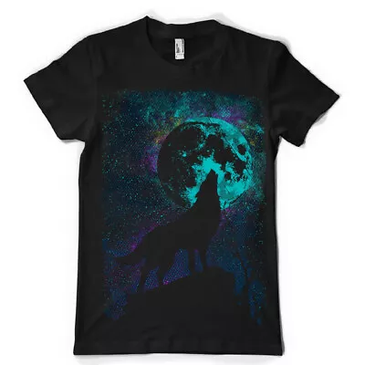 Buy HOWLING WOLF MOON Mens  Ladies Lids Kids Tees T Shirt New Design DTF Print • 8.50£