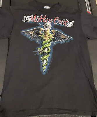 Buy VTG Motley Crue Dr Feelgood T Shirt Metal Ozzy Maiden ORIG 1989 Metallica Ratt L • 103.95£