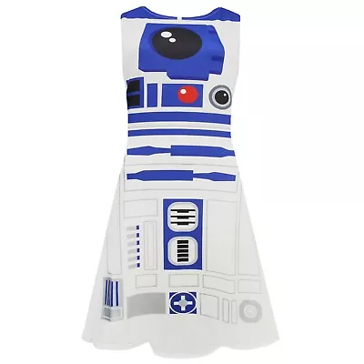 Buy Star Wars Womens/Ladies R2-D2 Cosplay Skater Dress NS5726 • 23.49£