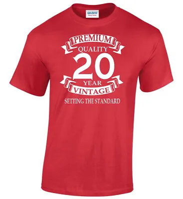 Buy 20th Birthday T-Shirt Party Change Year Day Christmas Any Age Amend As Required • 11.95£