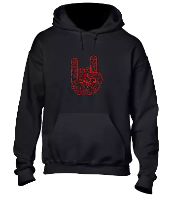 Buy Metal Hand Electric Hoody Hoodie Cool Musician Band Design Music Cool Top Gift • 15.99£