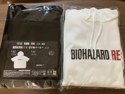 Buy Biohazard RE:4 Half Sleeve Hoodie Set Black White Size Free Resident Evil • 56.68£