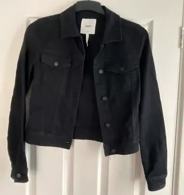 Buy Women’s Ladies Black Denim Look Jacket Object Size 36 • 8£