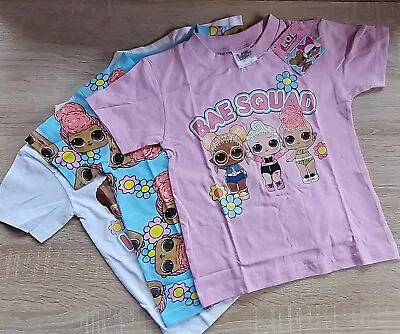 Buy Girls 3 Pack L.O.L Surprise  T-Shirts Kids LOL Dolls Age 4-5 • 14.99£