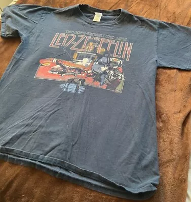 Buy Led Zeppelin T Shirt Rare Rock Band Merch Tee Size Large Robert Plant • 15.30£