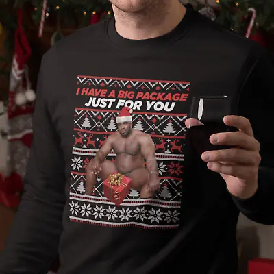 Buy Barry Wood Present Christmas Jumper - Novelty Funny Rude Crude Sweatshirt Gift • 20.99£