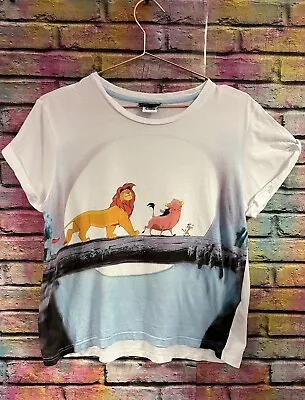 Buy Top Shop Disney The Lion King Short Sleeve T-shirt Size 10 UK • 14£