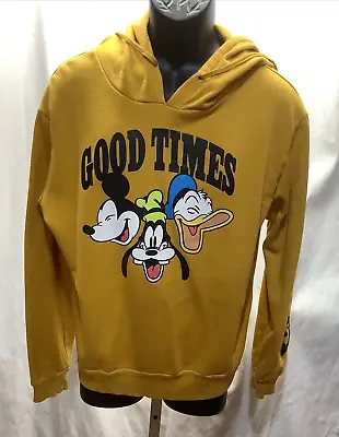 Buy Mickey Mouse Donald Duck &  Goofy Good Times Gold HoodieXL • 14.11£