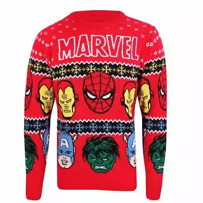 Buy Marvel Comics Avenge - Faces Unisex Knitted Jumper Small - Small - U - K777z • 36.36£
