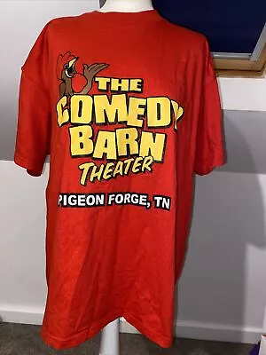 Buy The Comedy Barn Theater Pigeon Forge TN Red Chicken Tshirt Size XL SA • 7.99£
