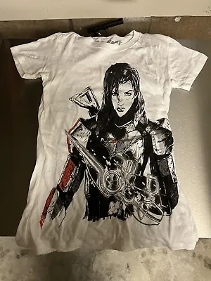 Buy Mass Effect BioWare Store Ladies FemShep Illustration Shirt - Rare Vintage Small • 56.70£