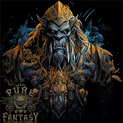 Buy Fantasy Warrior Orc Goblin Orca Elf Troll Styx Mens Cotton T-Shirt Tee Top • 10.75£