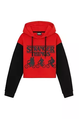 Buy Stranger Things Kids Girls Cropped Hoodie Hoody Hooded Top • 16.49£