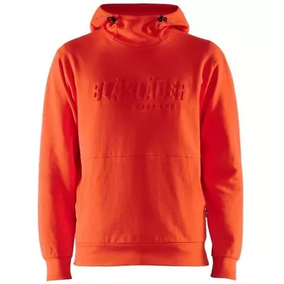 Buy Blaklader 3530 Work Pullover Hoody X-LARGE 'Orange Red' 3D BLÅKLÄDER Hoodie XL • 64.99£
