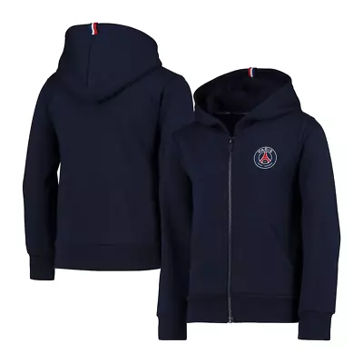 Buy Paris Saint-Germain Hoodie (Size 2XL) Men's Patch Logo Full Zip Hood - New • 19.99£