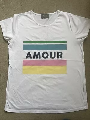 Buy WYSE London White Amour Print Tee T-Shirt Size 1 • 25£