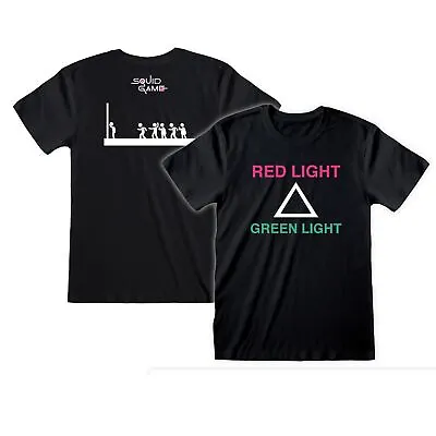 Buy Squid Game Red Light T-Shirt Black Unisex Netflix • 16.99£