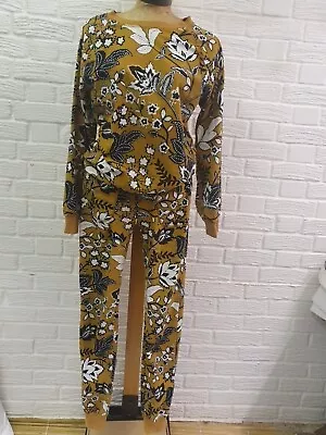 Buy  Next Make Time To Dream Mustard Floral Pyjama Set Pants S/Tall Top S/Regular • 15£