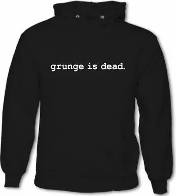 Buy Grunge Is Dead - Mens Hoodie Nirvana As Worn By Kurt Cobain • 24.49£