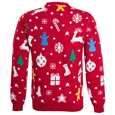 Buy Unisex Mens Ladies Christmas Jumper Novelty Xmas Pullover Sweater Knitted Santa  • 9.99£