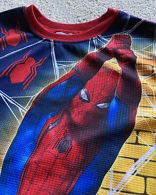 Buy Marvel Spiderman Long Sleeve Shirt  Boys Size 10/12  Style S6005BLLWM Homecoming • 8.83£