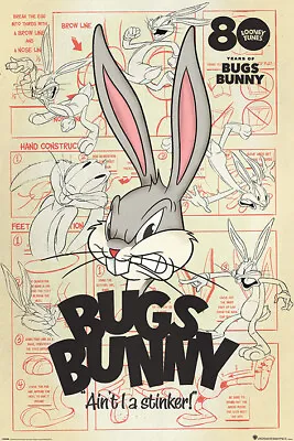 Buy Looney Tunes Bugs Bunny Aint I A Stinker 91.5x61cm  Poster New Official Merch • 7.20£