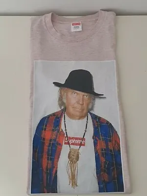 Buy SS15 Supreme X Neil Young Photo Tee Size L Large Dusty Pink T-shirt • 200£