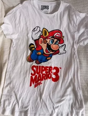 Buy Nintendo Super Mario Bros. 3 T-Shirt Primark Size M • 2.50£