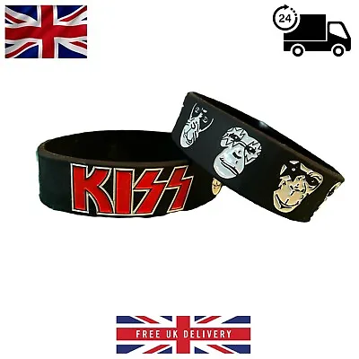 Buy Rock/Heavy Metal Band - Silicone Wristband - New - Kiss • 4.69£