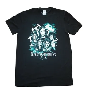 Buy Black Veil Brides Band And Lightning Men's Black T-shirt Official Merch BNWOT M • 11.95£