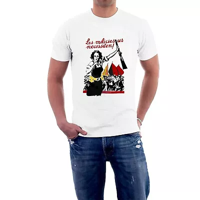 Buy The Militias Need You! T-shirt Les Milicies Us Necessiten Spanish Civil War Tee • 15.75£