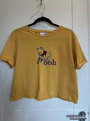 Buy Disney Yellow Winnie The Pooh Crop Top Size M • 6£
