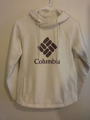 Buy Women's Columbia Trek Graphic Hoodie Sweatshirt Small Ivory/Brown Small • 7.10£