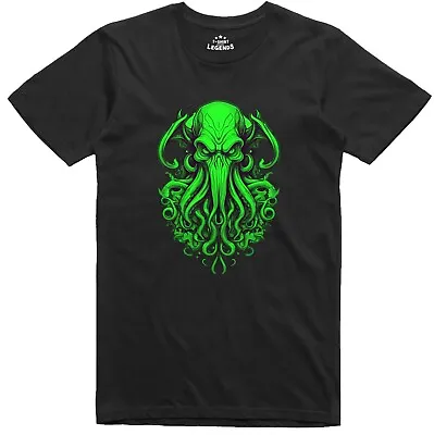 Buy Cthulhu Mens T-Shirt Horror Mythos Lovecraft Charachter Regular Fit Tee • 11.99£