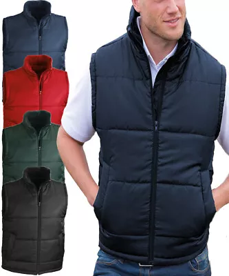 Buy Body Warmer Gillet Mens Waistcoat Gilet Winter Warm Padded Quilted Sleeveless   • 11.98£