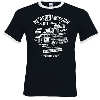 Buy Blues Brothers T-Shirt We're On A Mission Mens Funny Retro Movie Film Quote • 12.95£