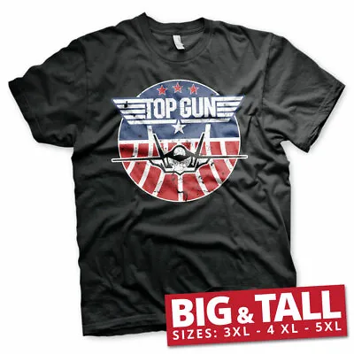 Buy Officially Licensed Top Gun Tomcat BIG & TALL 3XL, 4XL, 5XL Men's T-Shirt • 22.98£