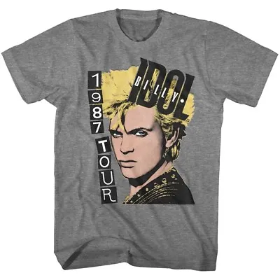 Buy Billy Idol 1987 Tour Men's T Shirt Punk Band Music Tour Concert Merch • 40.90£