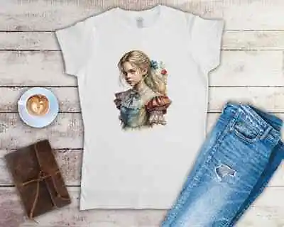 Buy Alice In Wonderland 20 Designs Ladies Fitted T Shirt Small-2XL 4 Colours • 12.49£