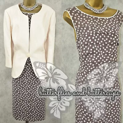 Buy JACQUES VERT Size 20 - 22 Dress And Jacket Suit Mother Of The Bride Outfit • 99.99£
