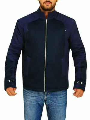 Buy Captain America Steve Rogers Blue Cotton Jacket  • 74.44£
