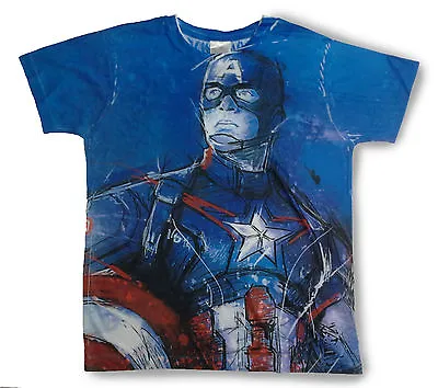 Buy Marvel Avengers Captain America Civil War T Shirt • 8.99£