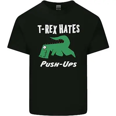 Buy T-Rex Hates Push Ups Gym Funny Dinosaurs Mens Cotton T-Shirt Tee Top • 8.75£
