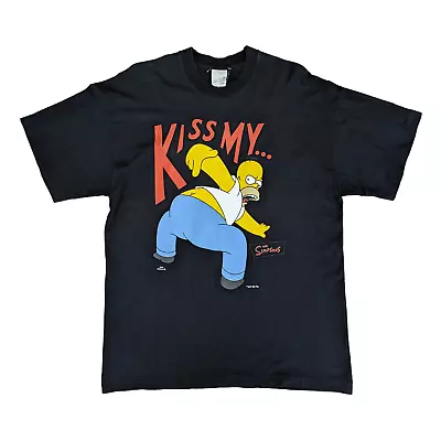 Buy 90s The Simpsons Single Stitch T-Shirt In Black Size XL | Vintage Homer Tee • 30£
